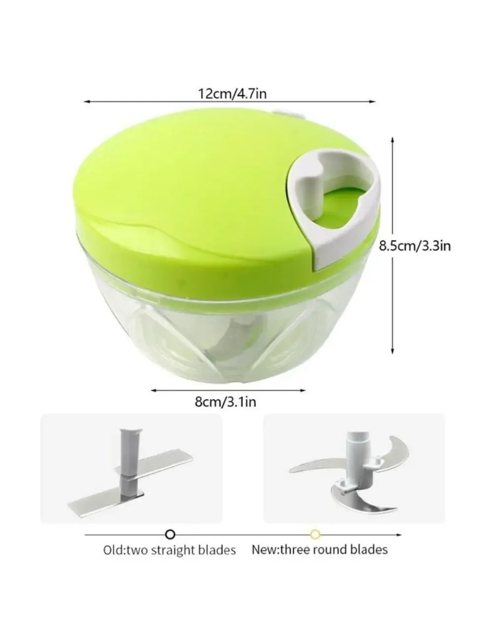 Best Quality Manual Spin Cutter for Kitchen Hand Pulled Chopper Grinder - Image 2
