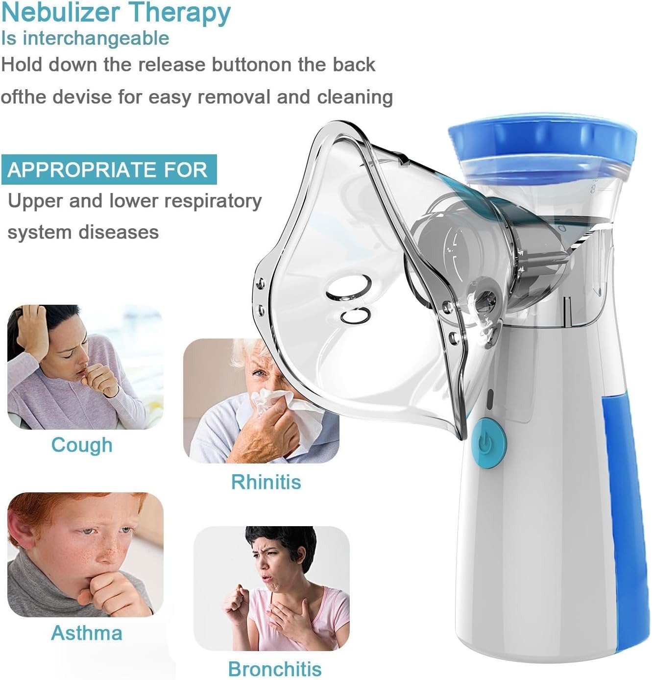 Jsl-W302 Portable Mesh Nebulizer: Quiet, Low-Power Personal...