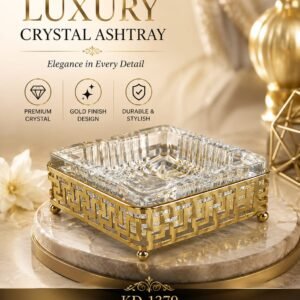 Luxury Metal & Crystal Ashtray Kd-1379