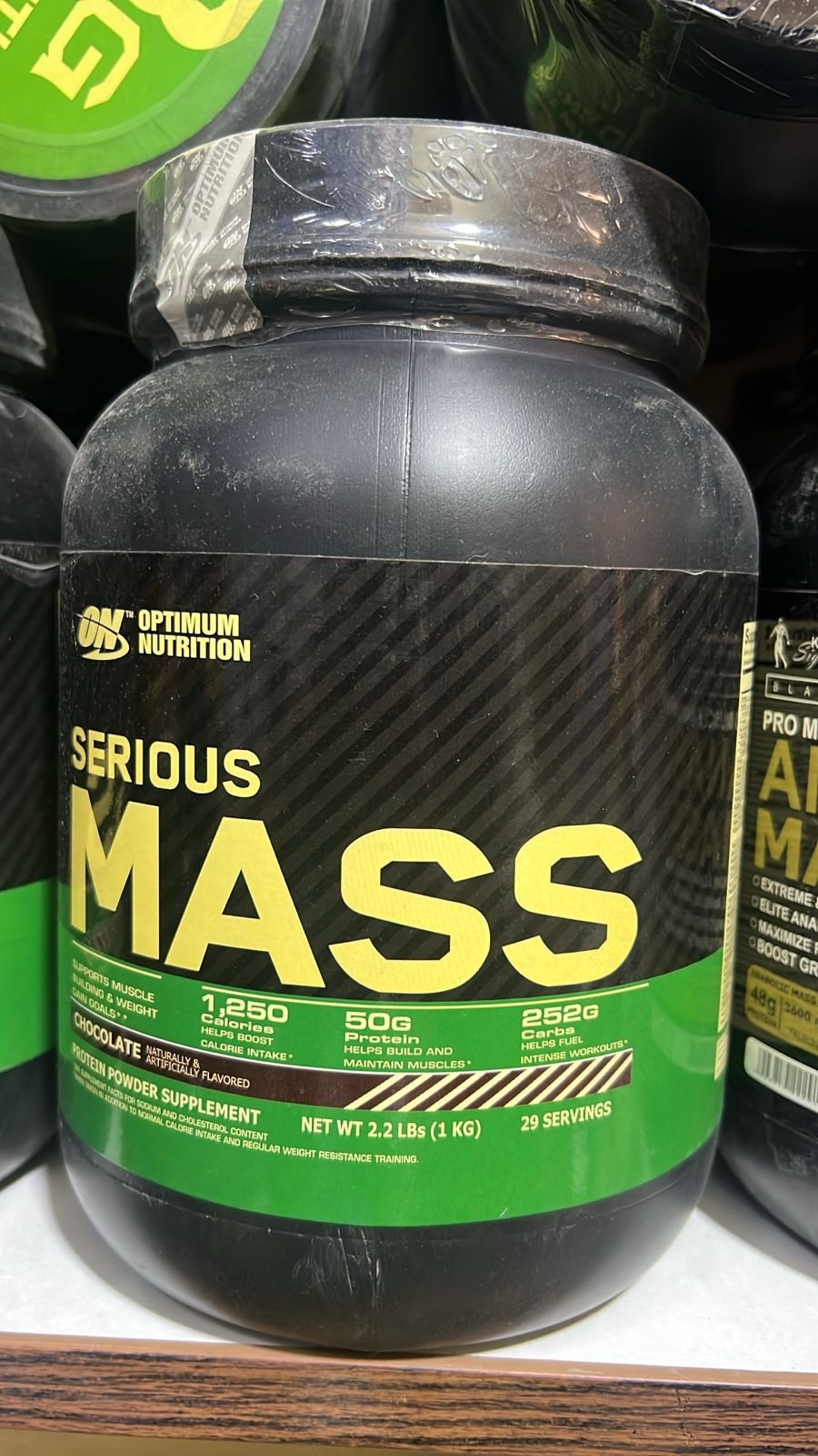 Optimum Nutrition Serious Mass Weight Gainer Powder Chocolate Flavor - Image 3