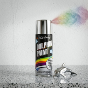 Dolphin Chrome Silver Spray Paint 300ml