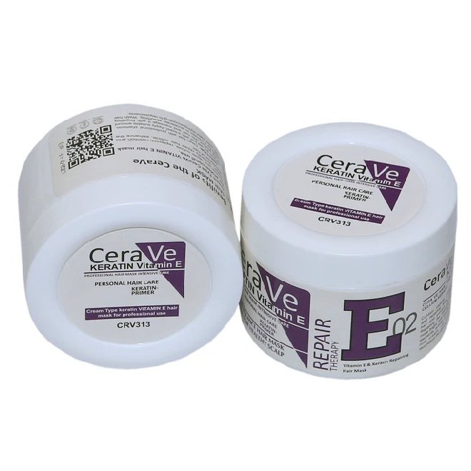 Cera Ve Keratin Vitamin E Repair Therapy E02 Hair Mask - 500Ml