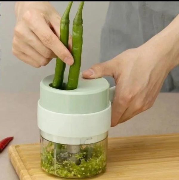 4 In 1 Handheld Electric Vegetable Cutter Wireless Food Processor... - Image 5