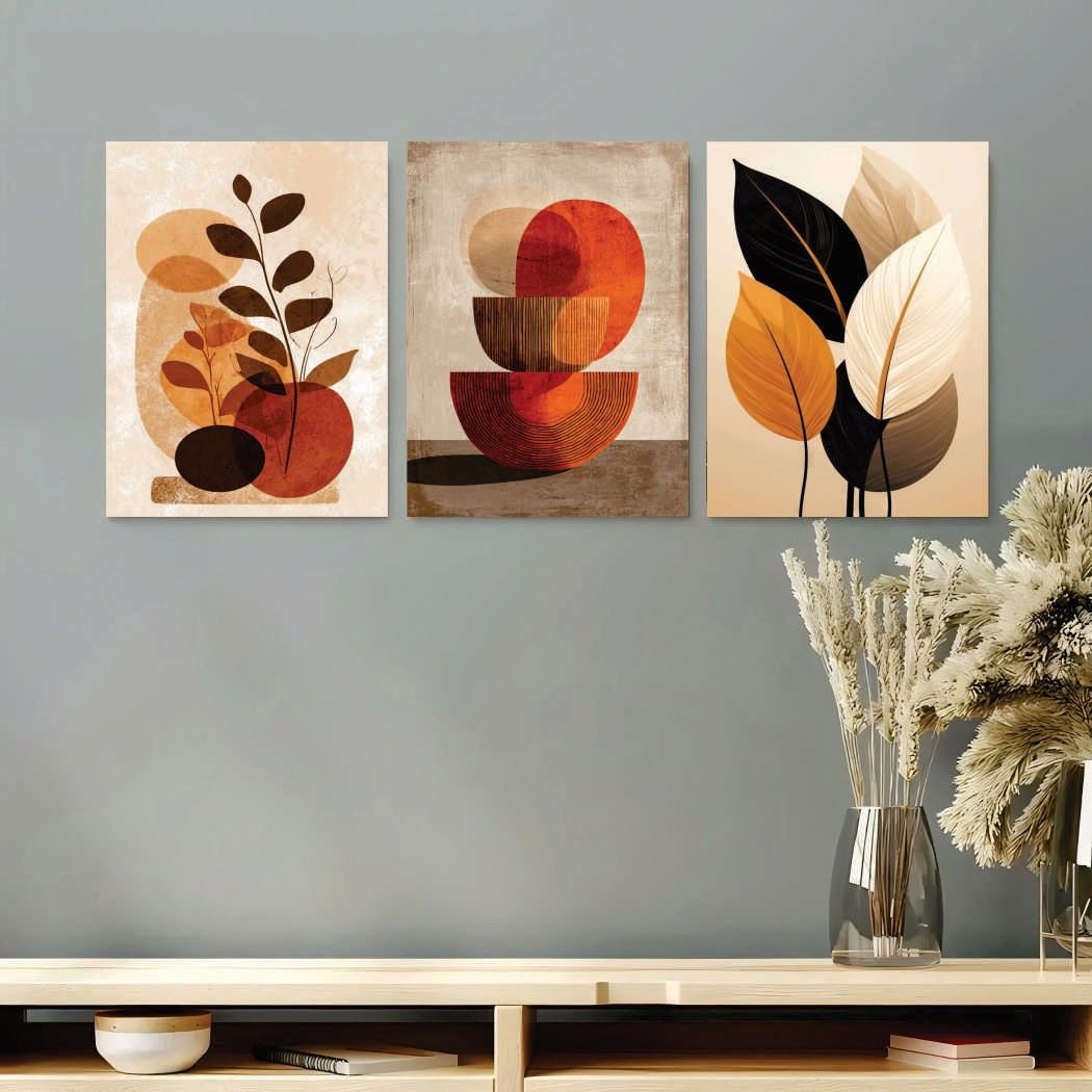 Set of 3 Premium Wall Art Photo Tiles