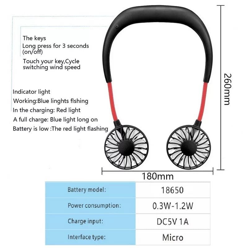 Portable Neck Fan - Image 5