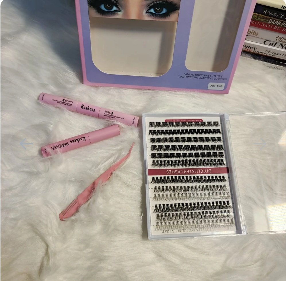 Kashee's 4 in 1 Permanent Eyelash Extension Set Professional Lash Kit - Image 4