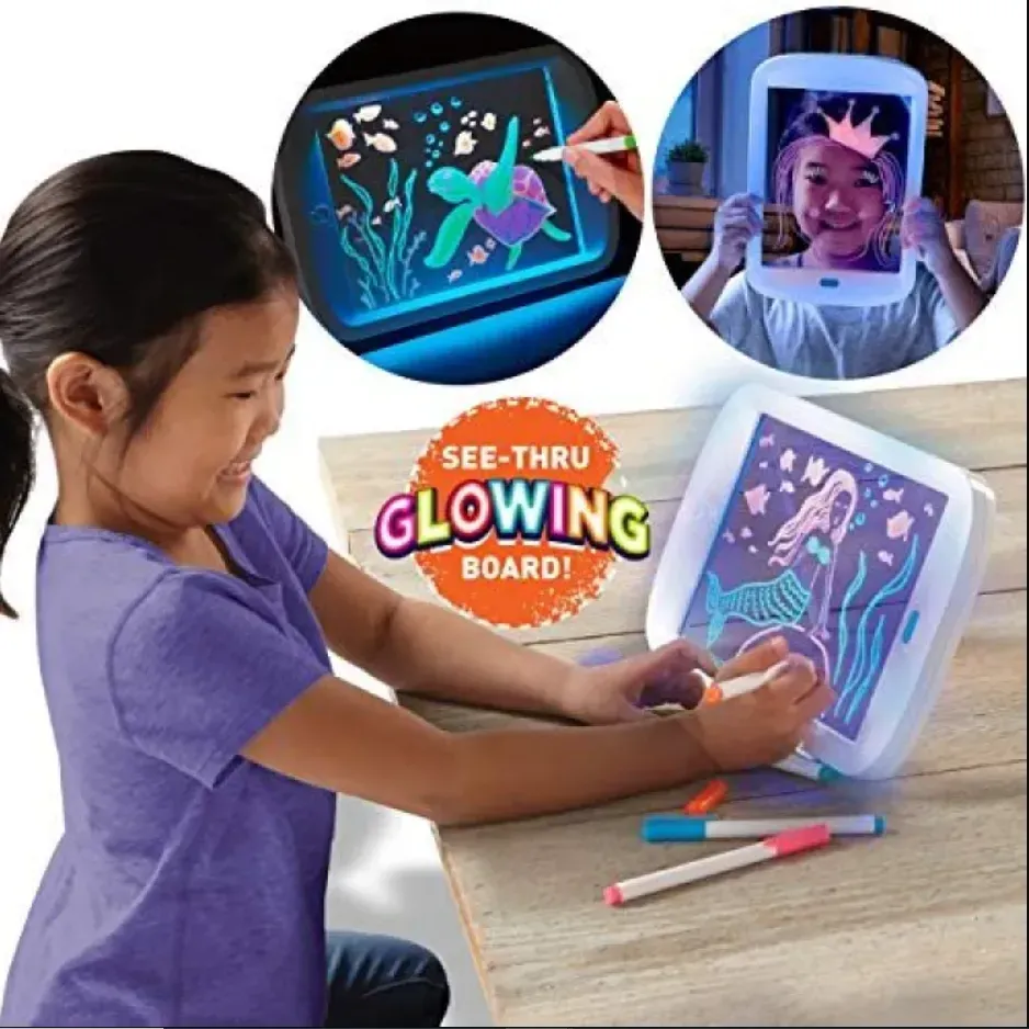 Magic Pad Create Art That Glows Light Up Led Board Draw For Sketch...