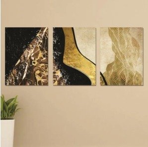 Set of 3 Wooden Photo Tile Wall Art Frames (8×11 Inches)