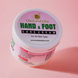 Cheek and Chin Hand and Foot Care Cream Providing Nourishing Formula