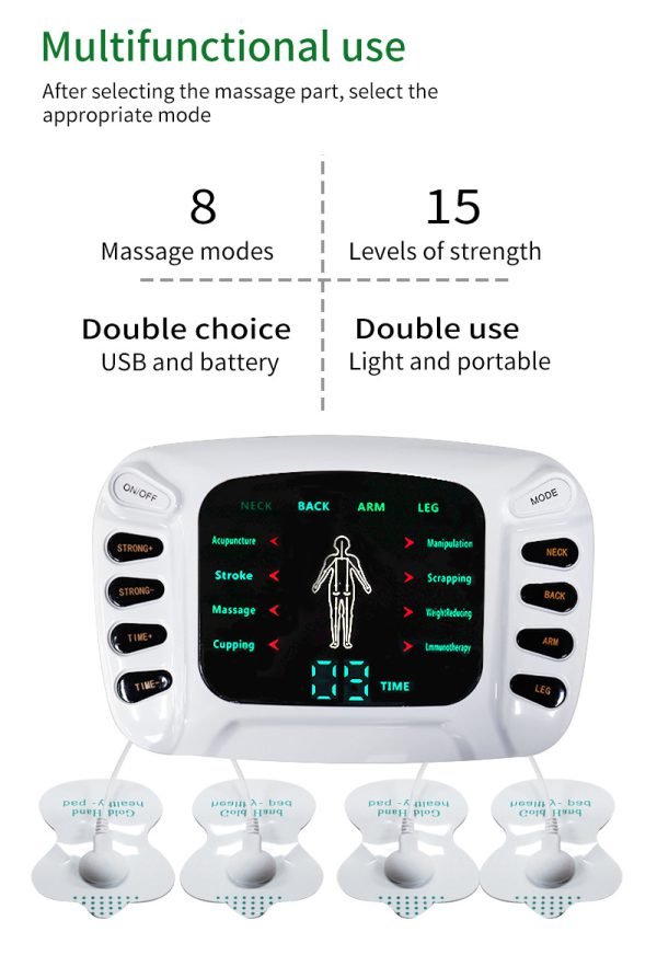 Electronic Pulse Massager Therapy Machine - Image 2