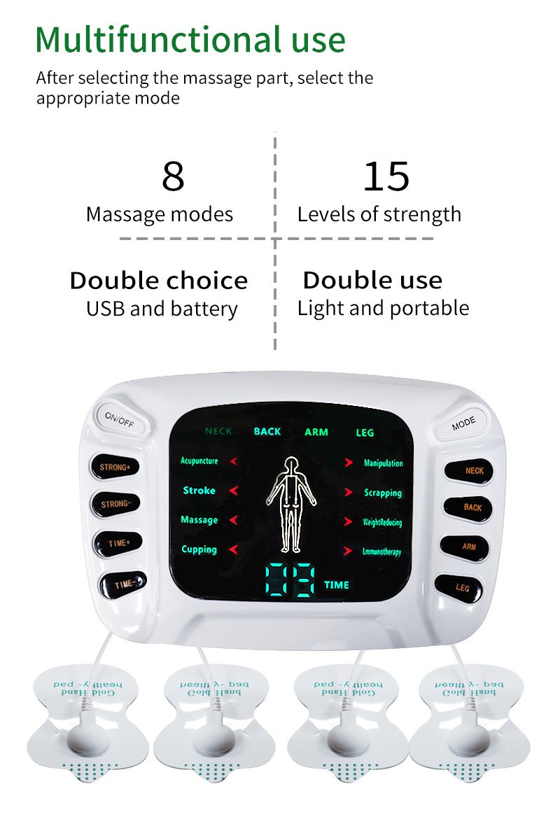 Digital Physiotherapy Machine Electronic Pulse Massager - Image 2