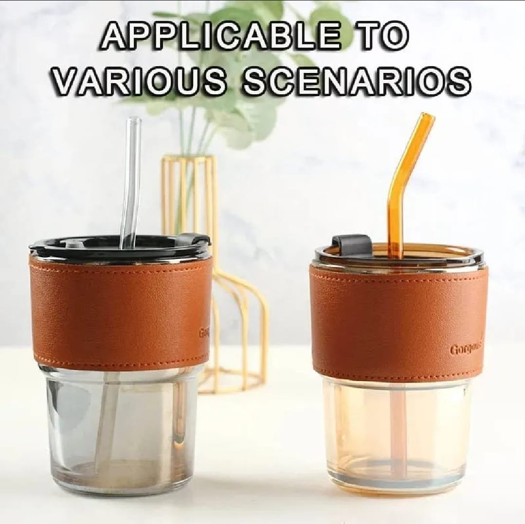 Reusable Coffee Mug with Straw - Image 4