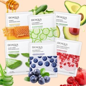Whitening Face Sheet Mask Set of 6 Multicolor Hydrating Brightening