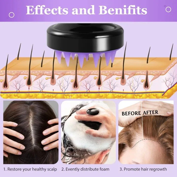 1 Piece Scalp Massager Shampoo Brush - Image 2