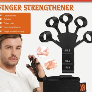 Hand Grip Strengthener - Adjustable Finger Exerciser And Finger...