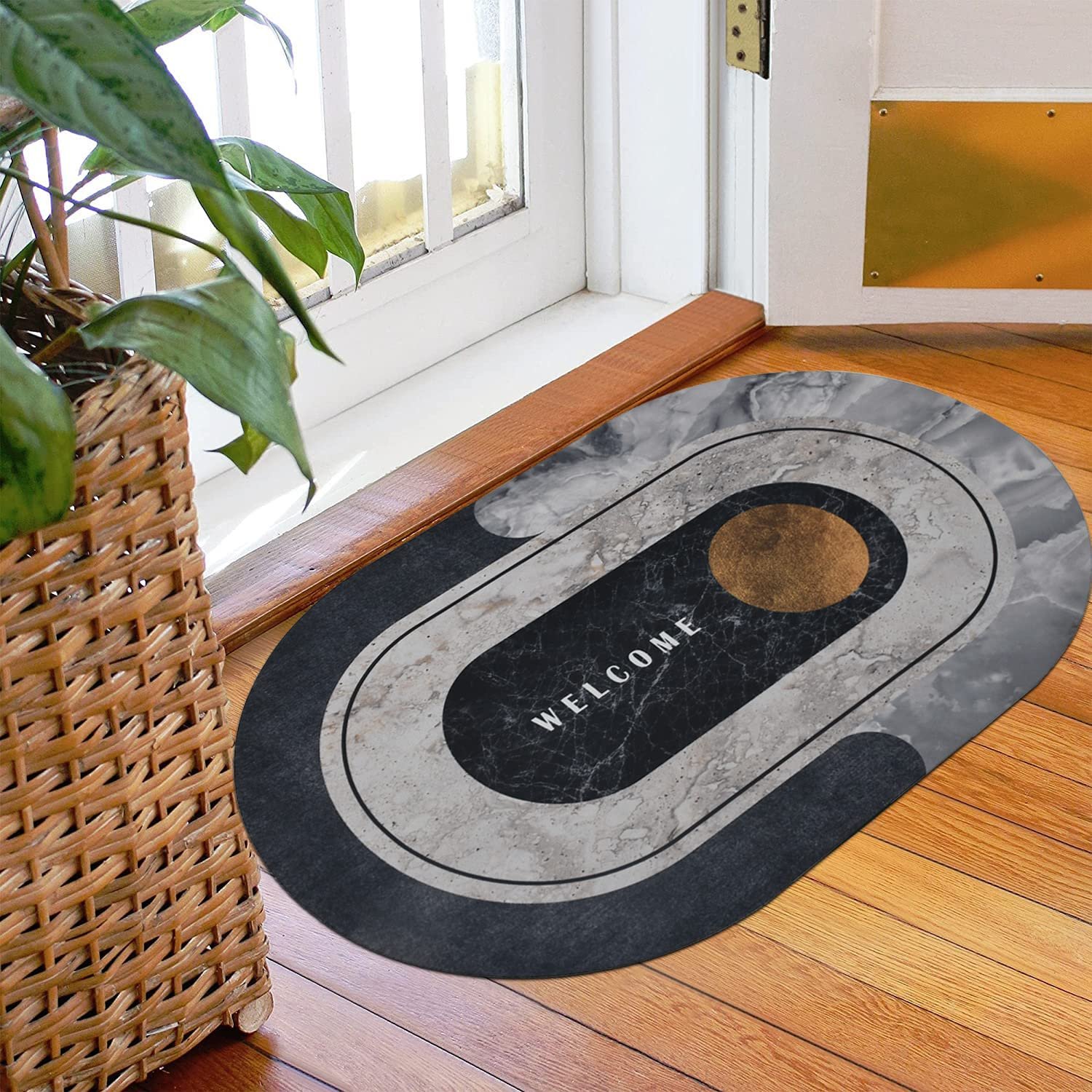 Bath Mat Super Absorbent Quick Drying Bathroom Rugs Non Slip... - Image 5