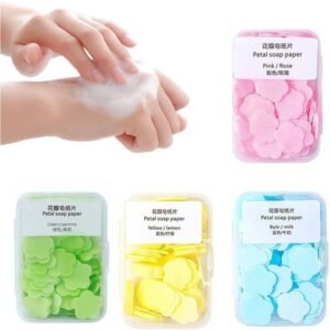 Soap Paper Disposable Bath Hand Washing Travel Foaming Scented Portable