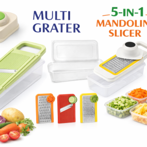 5-In-1 Multi Grater & Mandoline Slicer with Storage Box