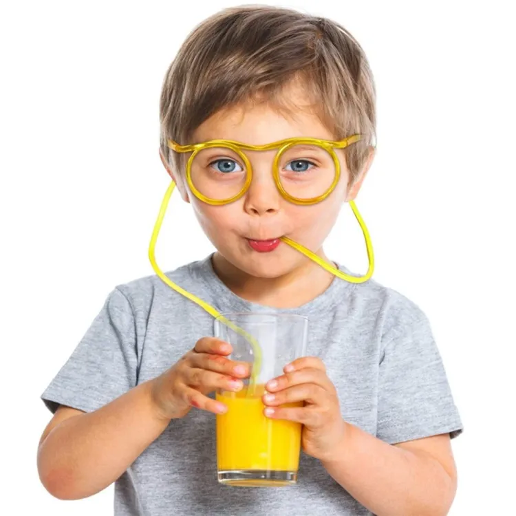 Funny Glasses Drinking Straw (Random Color) - Image 4