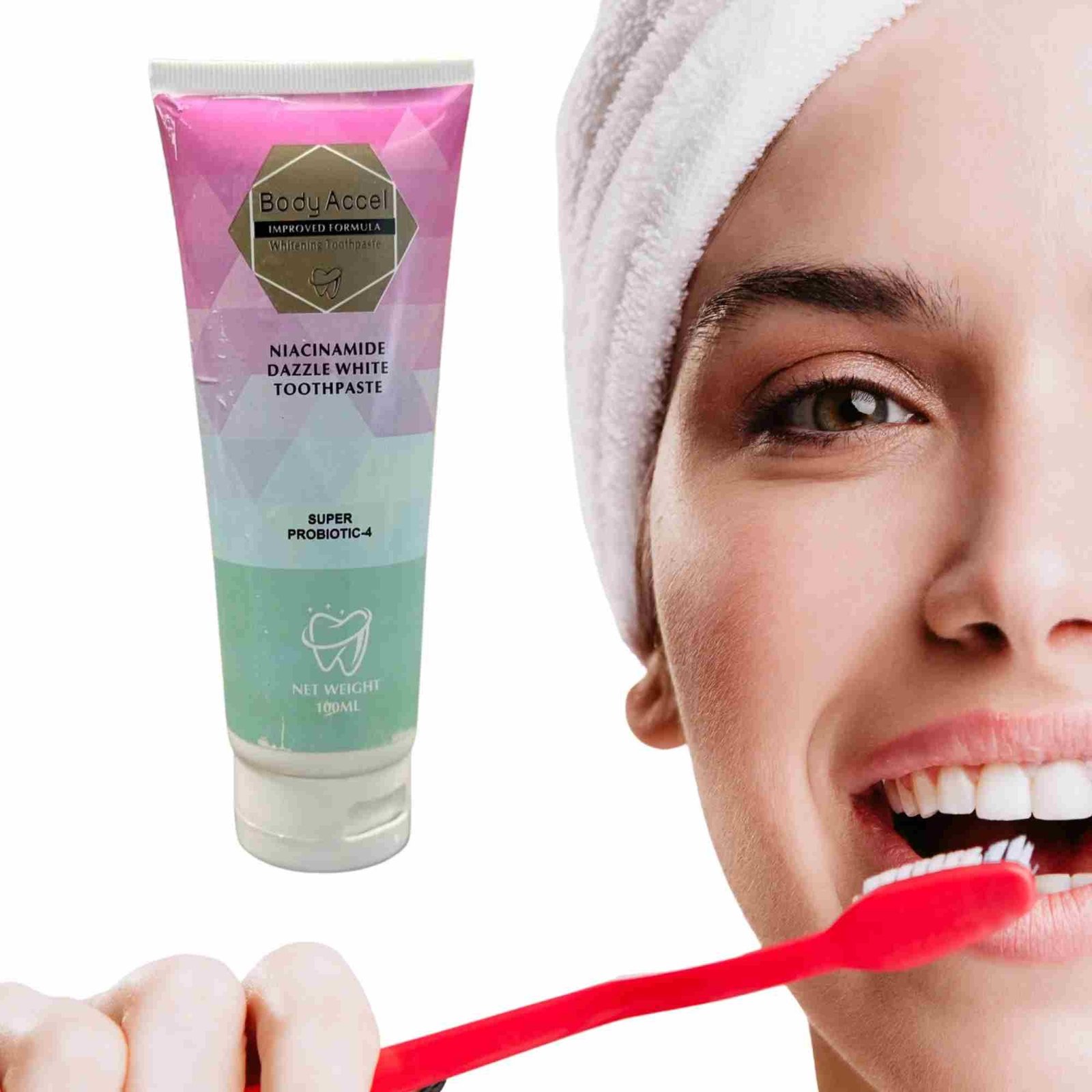 Body Accel Niacinamide Whitening Toothpaste 100Ml - Image 5