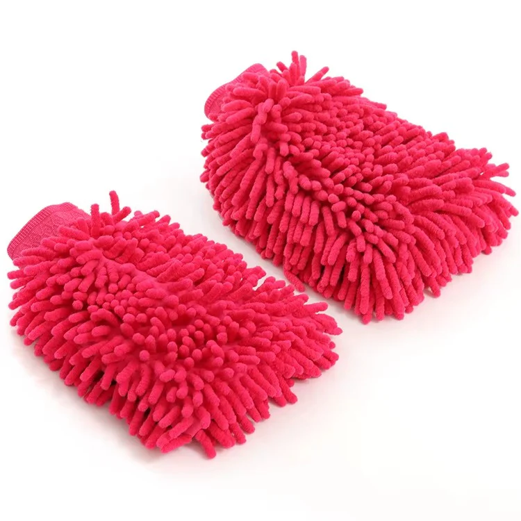 Microfiber Double-Sided Cleaning Gloves - Ideal For House And Car...