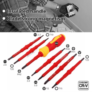 23 In 1 Insulated Screwdriver Set Slotted Screwdriver Bits Kit...