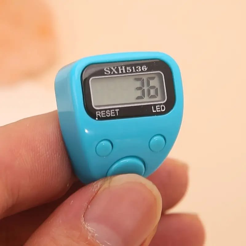 Digital Finger Counter LED Electronic Tasbeeh & Tally Counter 99999 Counts - Image 5