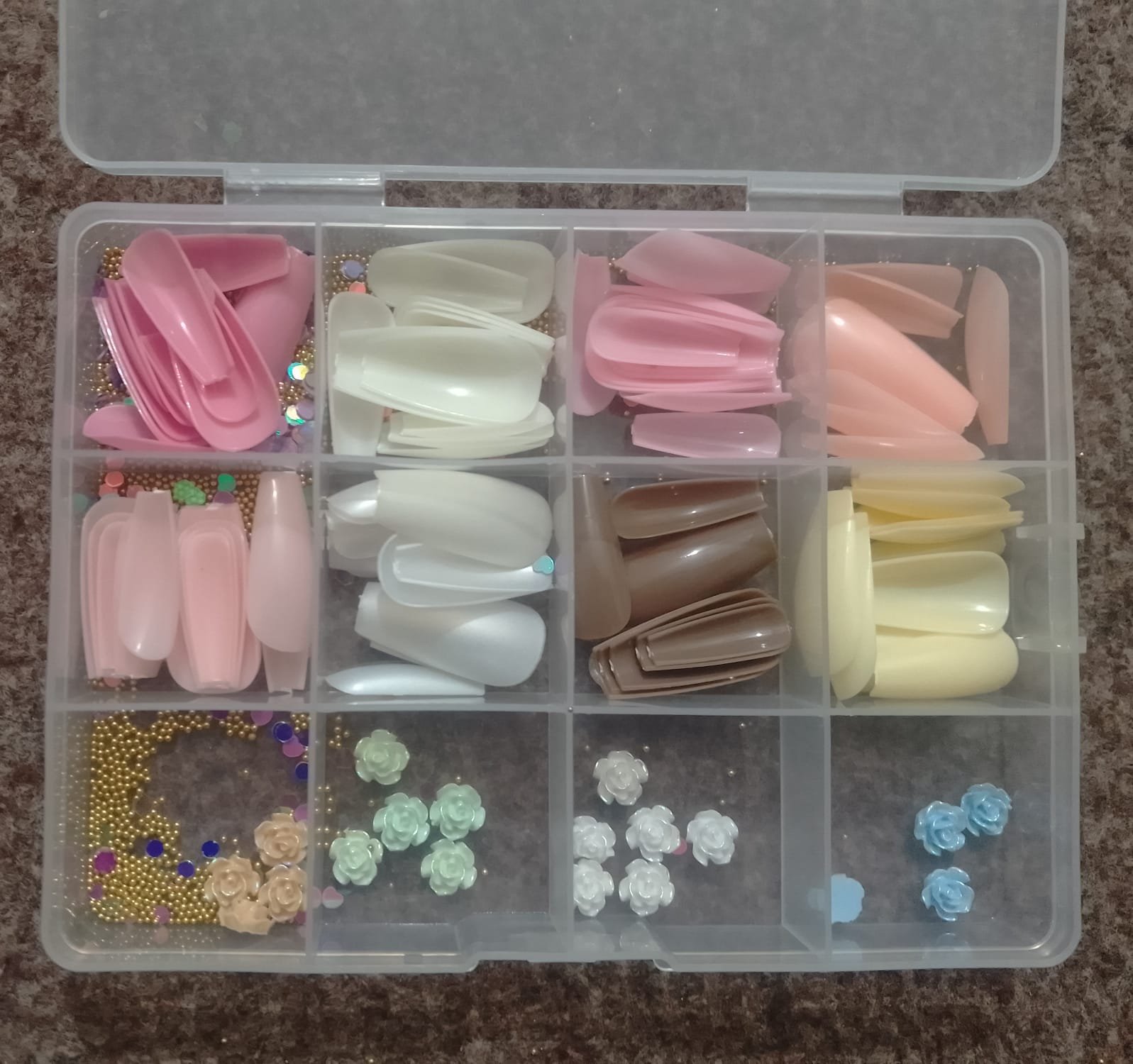 96 Pcs Artificial Nails with Beads - Image 5