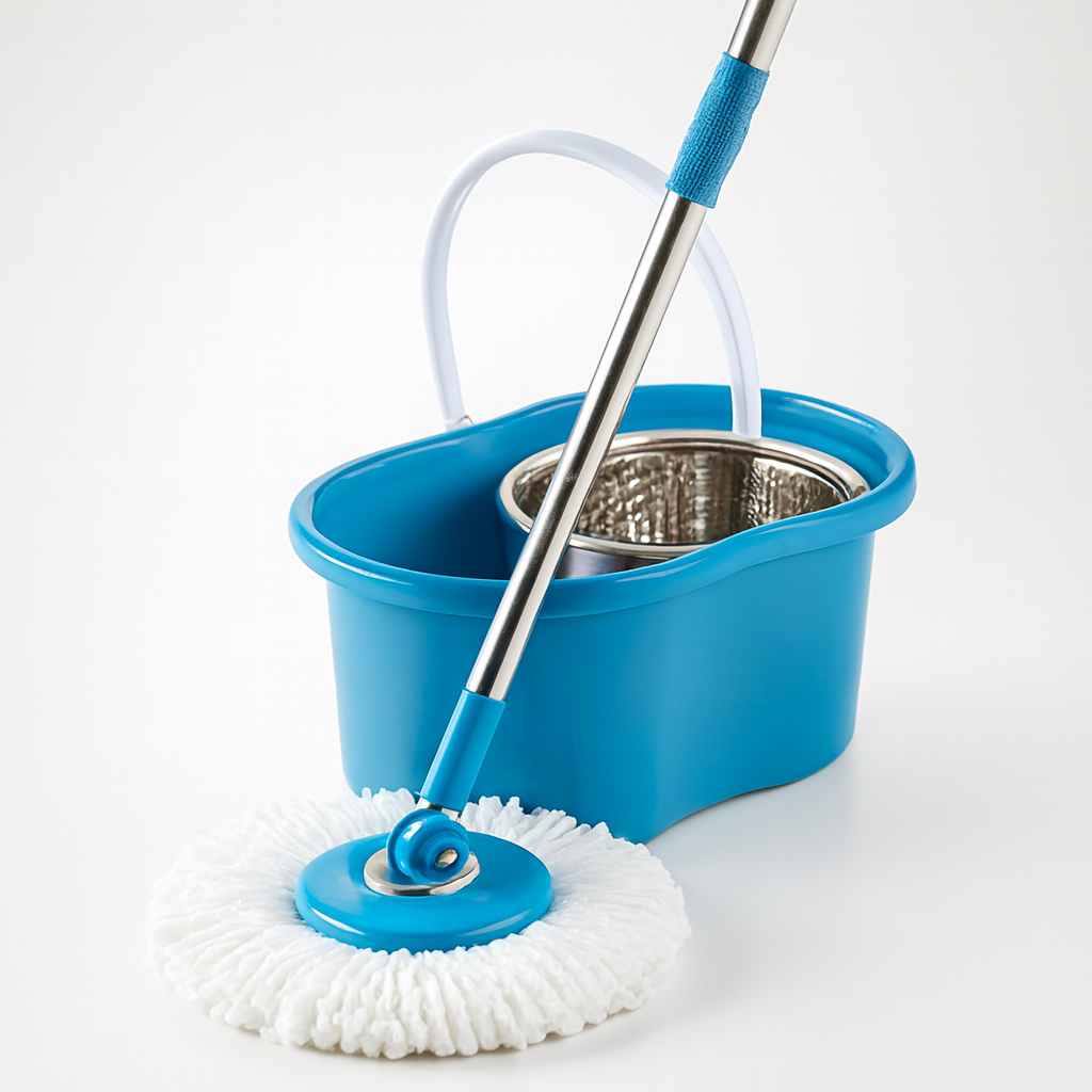 Spin Mop - Easy Spin Magical Mop Set [Steel Bucket] - 360 Degree...