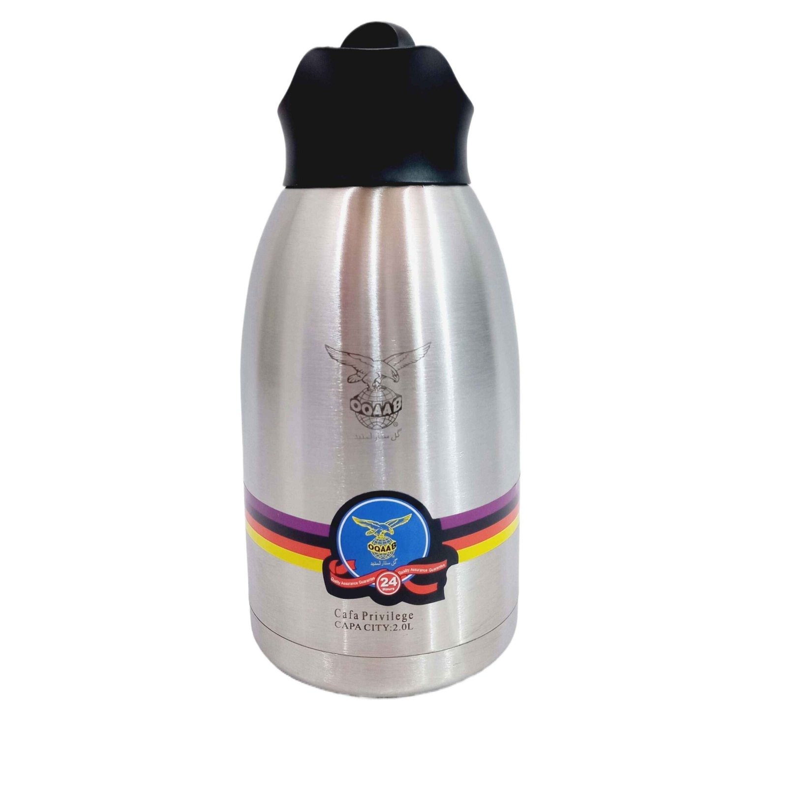 Oqaab 2 Liter Premium Stainless Steel Thermos Durable Water Bottle