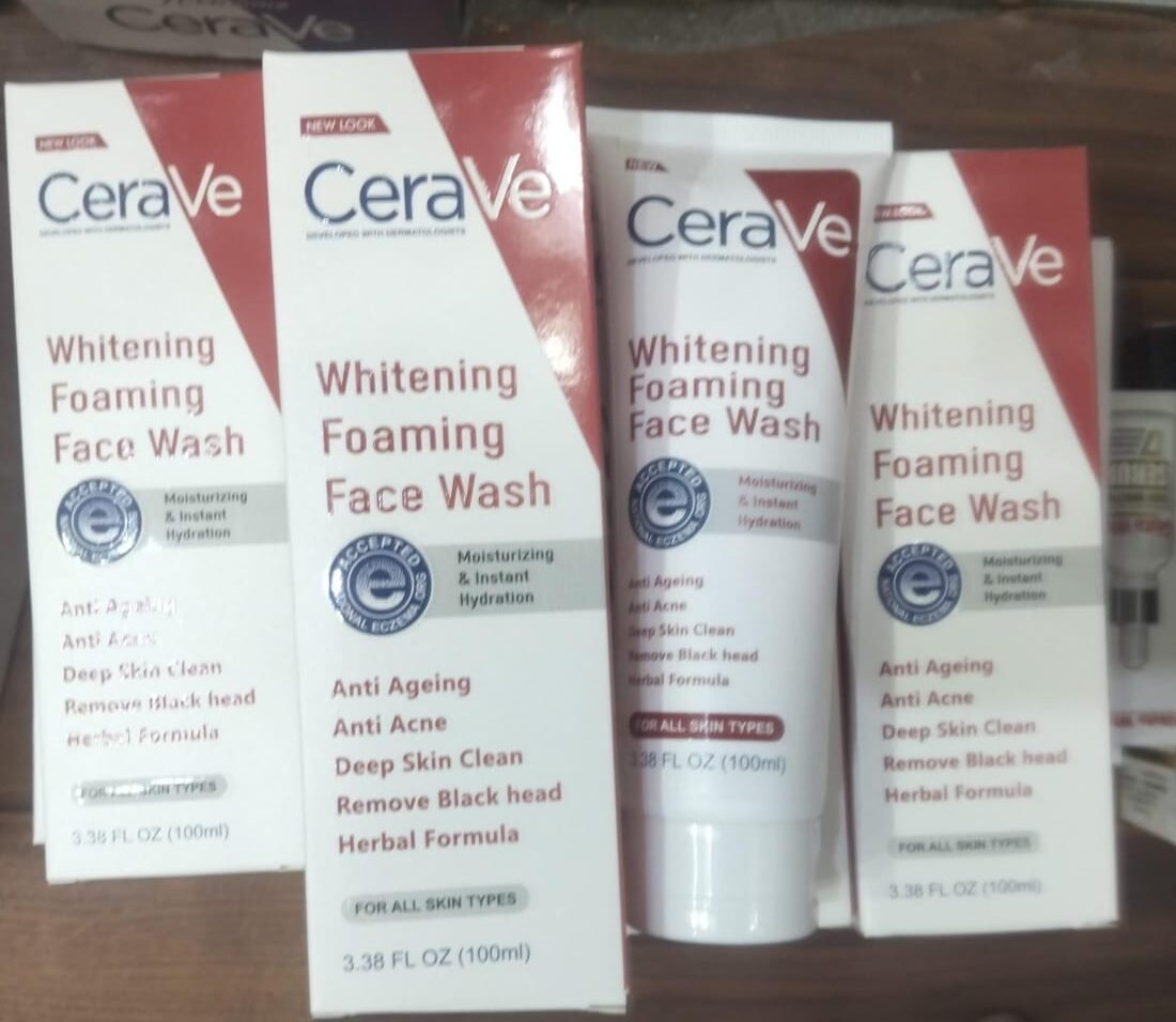 Cerave Whitening Foaming Face Wash 100ml Anti Ageing Anti Acne Deep - Image 4