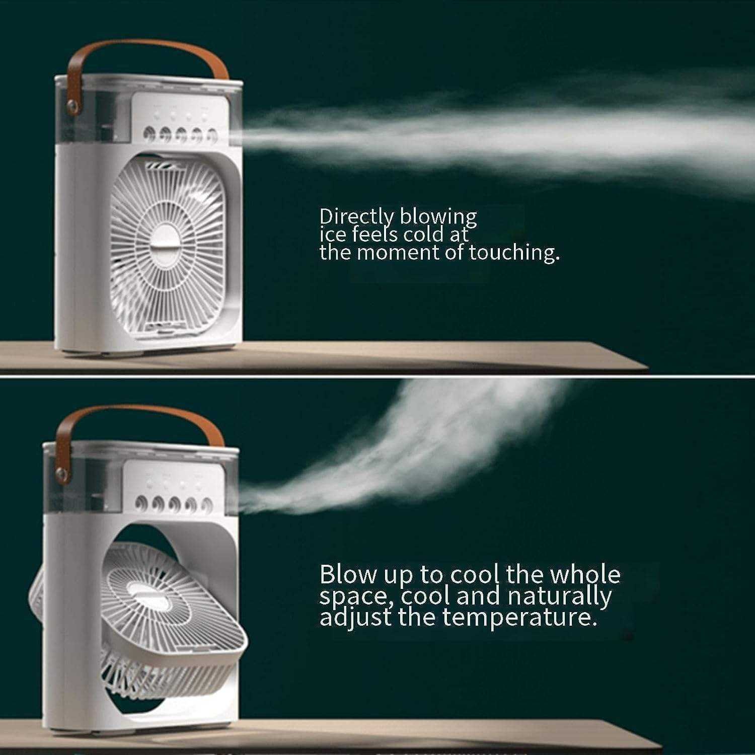 Mini Portable Air Cooler Fan with Evaporative Cooling - Image 2