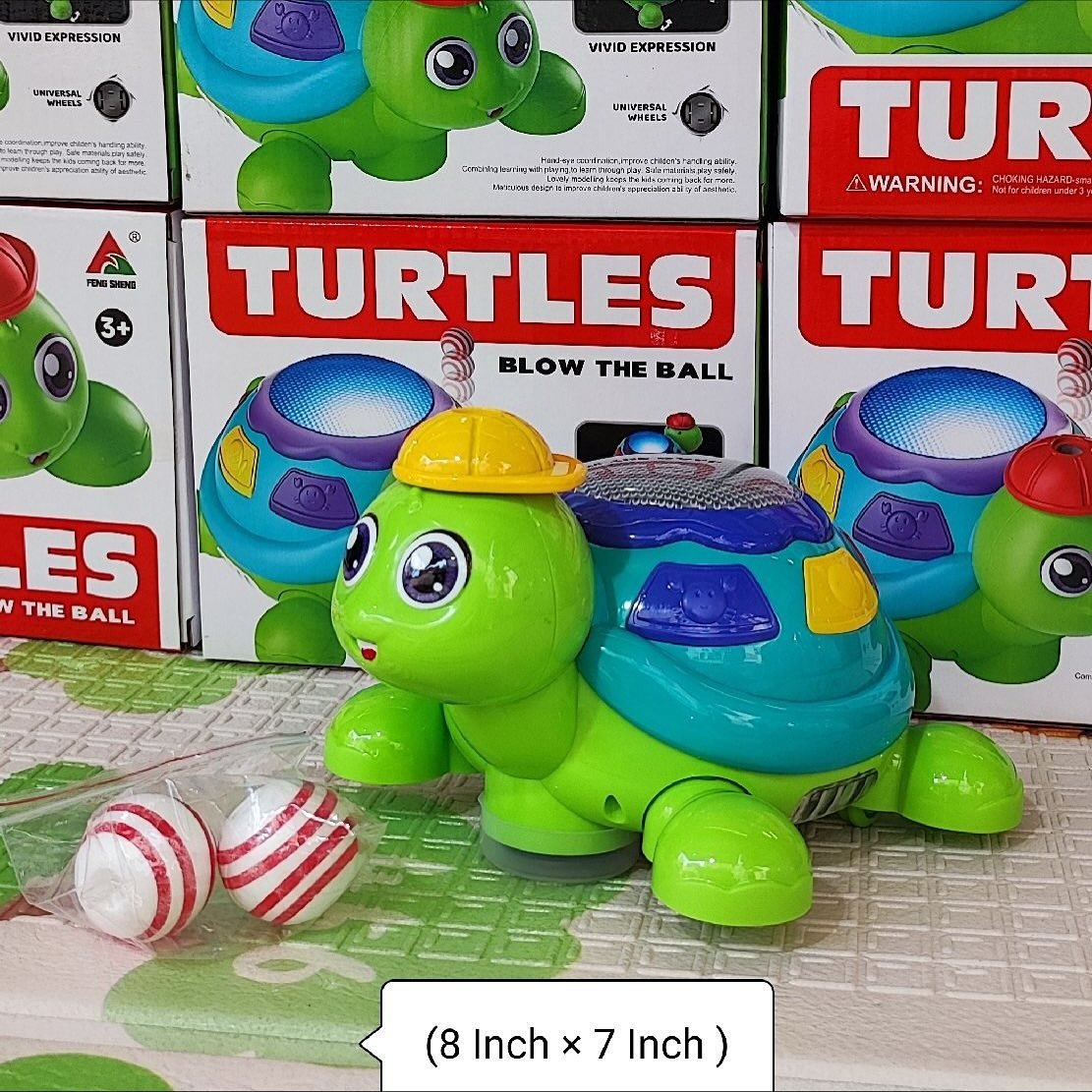 Blow the Ball Turtle Toy with Music & Lights - Image 3