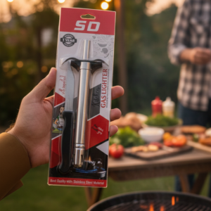 Gas Lighter with Knife Heavy Duty Durable Safe Practical and Convenient