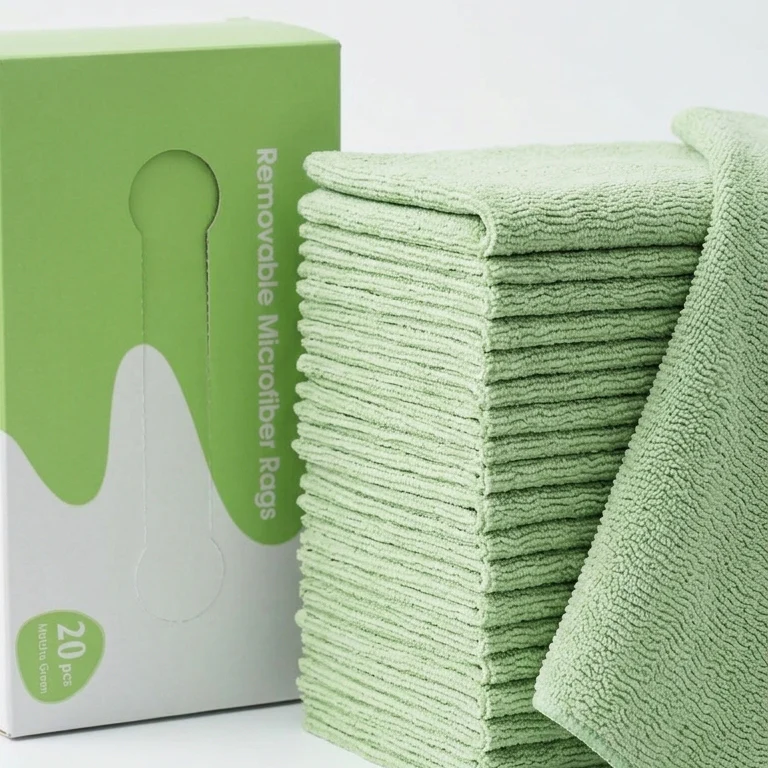 Microfiber Cleaning Cloths Pack of 20 Multi Purpose Durable Soft - Image 4
