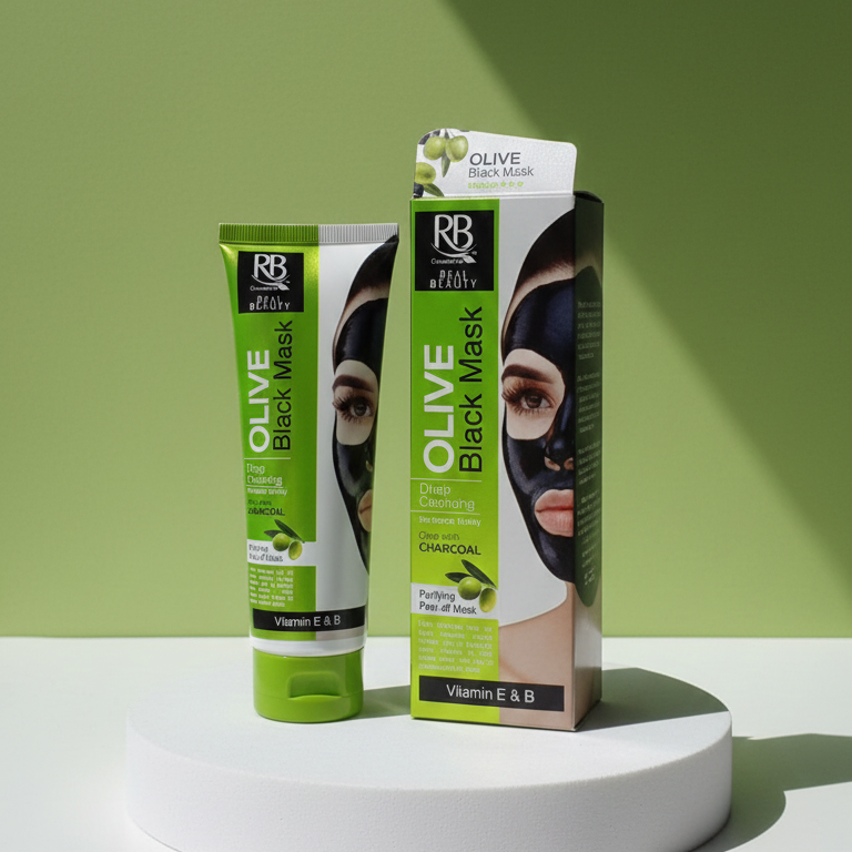 Rb Cosmetics Real Beauty Olive & Charcoal Black Peel‑off Mask