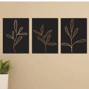 Set of 3 Wooden Photo Tile Wall Art Frames (8×11 Inches)