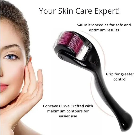 Derma Roller 0.5mm Micro Needle for Skin Care, Hair Growth, Acne - Image 3