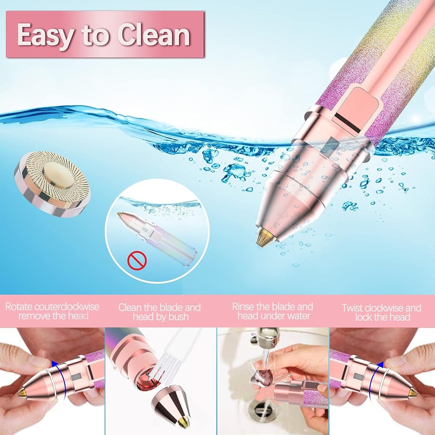 2 In 1 Eyebrow Trimmer And Shaver, Recebrow Removal Flawless Hair... - Image 5