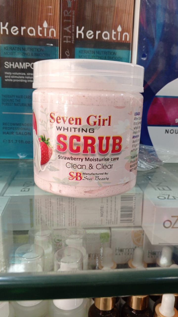 Seven Girl Whitening Scrub Strawberry Moisturise Care - Image 5