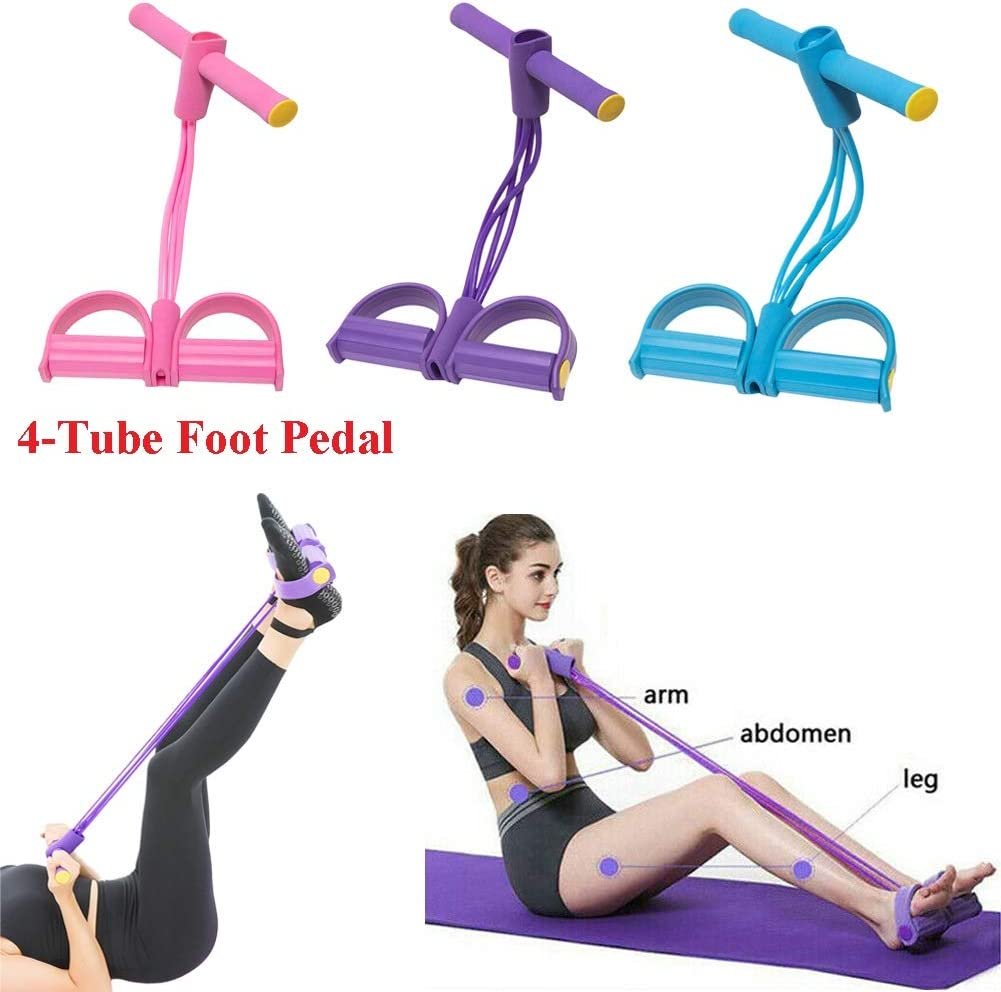 Foot Pedal Resistance Band Elastic Sit Up Pull Rope for Yoga - Image 2