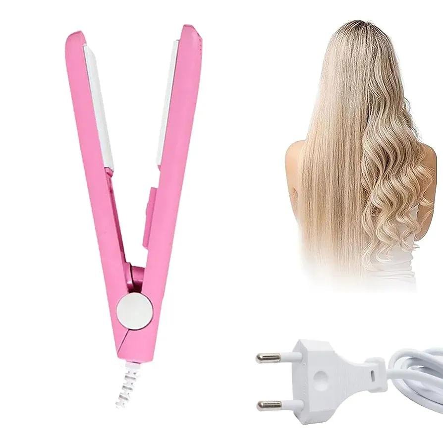 2-In-1 Mini Hair Straightener & Curler – Portable Thermostatic Ceramic - Image 4