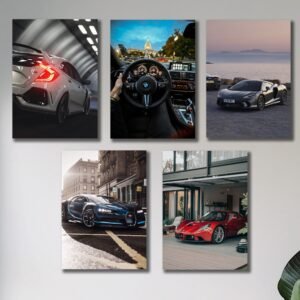Set of 5 Premium Wall Art Photo Tiles