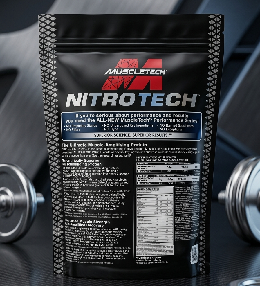 Muscletech Nitro-Tech 100% Whey Gold Protein Powder 2lbs - Image 2