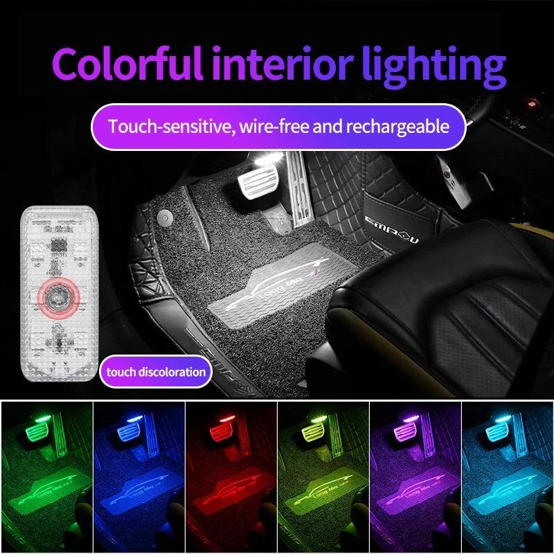 Car Led Lights Interior Magnetic Auto Interior Lighting Usb...