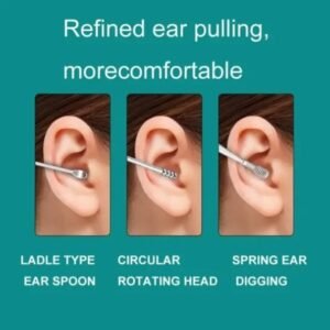 Pack Off 6  Ear Pick With Storage Bag Dig Ear Wax Remover Cleaner...