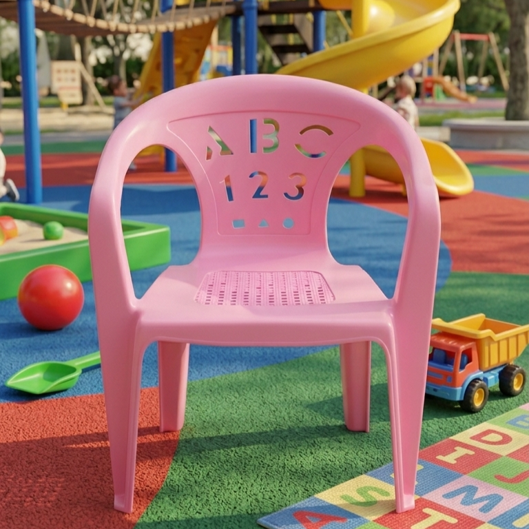Number and Letters Design Kids Chair - Image 2