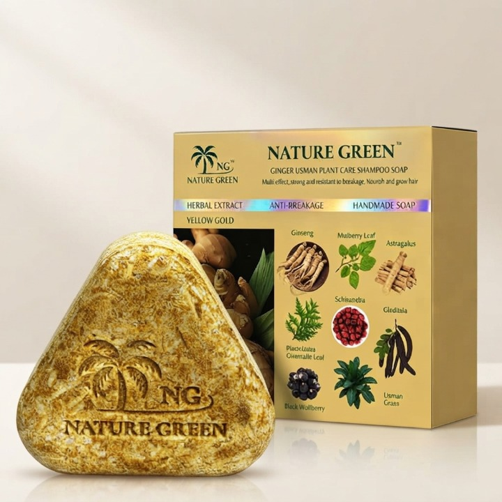 Yellow Gold Herbal Hair Soap - Image 2