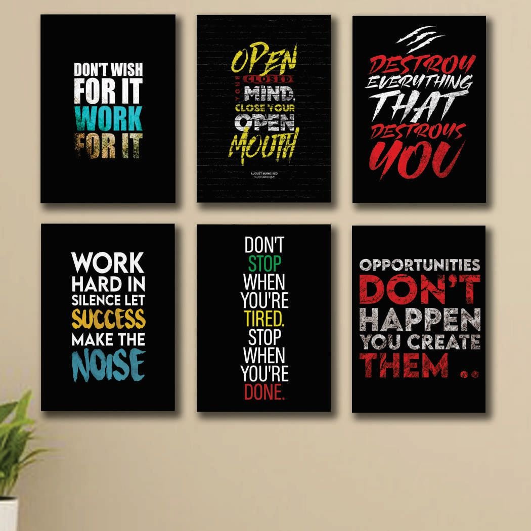 Set of 6 Premium Wall Art Photo Tiles