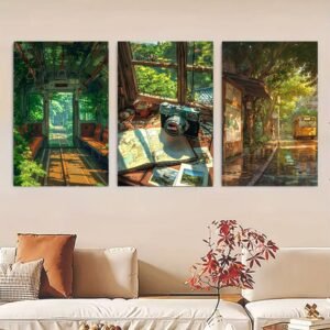 Set of 3 Premium Wall Art Photo Tiles
